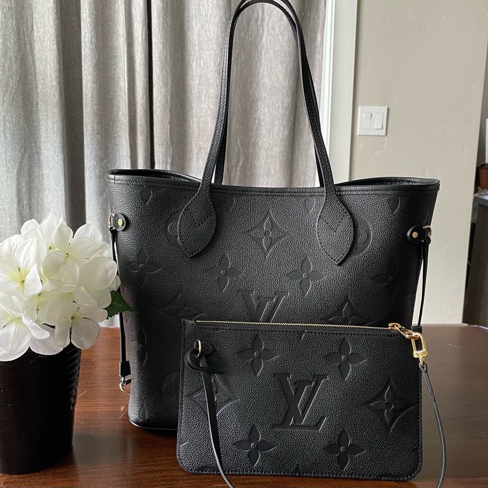 SOLD Black Empreinte Neverfull MM - Like New